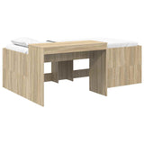 Kids'High Bed Frame with Desk Sonoma Oak 80 x 200 cm 3422645
