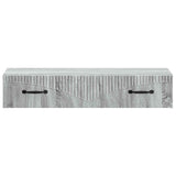 Wall-Mounted Side Table Grey Sonoma 87.5 x 34.5 x 17 cm 899011