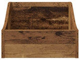 LP Record Box 2 pcs Oak Wood 37 x 33 x 32 cm Engineered Wood 8012775