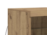 LED Sideboard Artisan Oak 41 x 37 x 67 cm Engineered Wood 863052