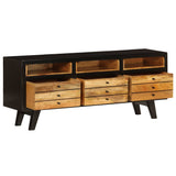 TV Cabinet Solid Mango Wood 120x30x50 cm 246326