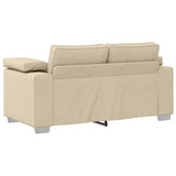Sofa Set 2 pcs Cream 219 x 77 x 82 cm Fabric 3324747
