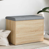 Storage Bench Sonoma Oak 62x42x45 cm Engineered Wood 835042