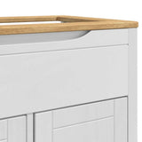 Bathroom Sink Cabinet with Shelf FLORO White 60 x 40 x 80 cm 42011242