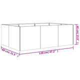 Garden Raised Bed 120x80x40 cm Corten Steel 824532