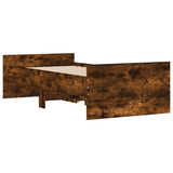 Bed Frame with Drawers without Mattress Smoked Oak 90x190 cm Single 3207382