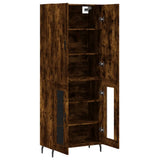 Highboard Smoked Oak 69.5x34x180 cm Engineered Wood 3195752