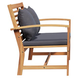 Garden Sofa Set Natural Solid teak wood 42006409