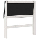 Upholstered Headboard Light Grey 90 cm Solid Pine Wood 879363