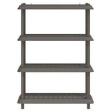 Shelving Unit 4-Tier 100 x 40 x 136.5 cm PP Light Grey 8011751
