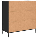 Sideboard with Drawer Black 79.5 x 33 x 82 cm Engineered Wood 883435