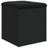 Storage Bench Black 42x42x45 cm Engineered Wood 835034