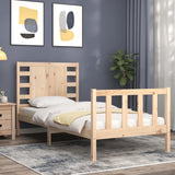 Bed Frame without Mattress Single Solid Wood Pine 3192781