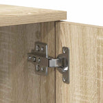 Storage Bed Frame Sonoma oak 100 x 200 cm Engineered wood 3335183