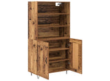 Highboard 2 pcs Old Wood Engineered Wood 3415821
