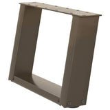 Coffee Table Legs U-Shaped 2 pcs Natural Steel 40x cm Steel 4012743