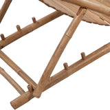 Sun Lounger Natural Bamboo Bamboo Full size Foldable 41492