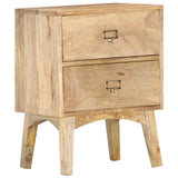 ZNTS Bedside Cabinet 40x35x55 cm Solid Mango Wood 286464