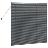 Window Blind with Curtains Manual Dark grey Aluminium 42006054