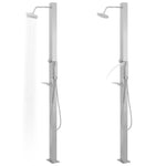 ZNTS Outdoor Shower Stainless Steel Straight 48198