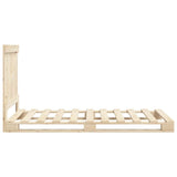 Bed Frame without Mattress with Headboard 90x200 cm Solid Wood 3281550