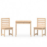 3 Piece Garden Bistro Set Solid Wood Pine 3154671