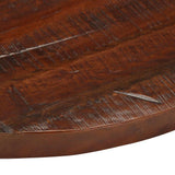 Table Top 80x2.5 cm Round Solid Wood Reclaimed 370042