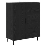 Highboard with Drawer 2 pcs Black Oak Engineered Wood 3416164