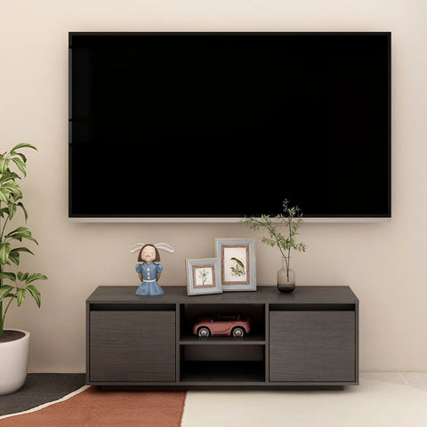 TV Cabinet Grey 110x30x40 cm Solid Pinewood 809902