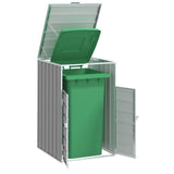 Wheelie Bin Storage for Single Bin Grey 72x81x115 cm Steel 4006172