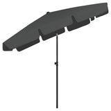 ZNTS Beach Parasol Anthracite 200x125 cm 314729