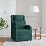 Recliner Chair Dark Green Fabric 342424