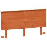ZNTS Headboard Wax Brown 160 cm Solid Wood Pine 844376
