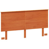 ZNTS Headboard Wax Brown 160 cm Solid Wood Pine 844376