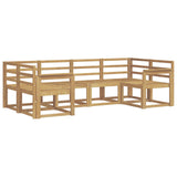 Outdoor Sofa Set 6 pcs White Solid Acacia Wood 3388108