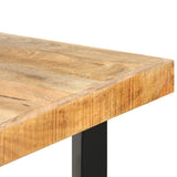 Bar Table 180x70x107 cm Rough Mango Wood 286613
