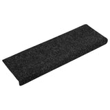 Stair Mats Self-adhesive 30 pcs 65x21x4 cm Black Rectangular Edge 3365693