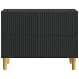 Bedside Cabinet Black 62 x 34.5 x 48 cm Engineered Wood 894546
