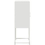 Highboard White 36x39x107 cm Steel 846535