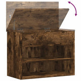 816050 Shoe Bench Smoked Oak 60x30x45 cm Engineered Wood