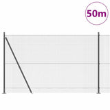 Welded Wire Fence with Concrete Base 50 x 1.4 m 3352596