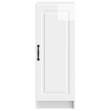 Sideboard High Gloss White 33 x 34.5 x 87 cm Engineered Wood 895749