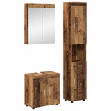 Bathroom Furniture Set TULUM 3 pcs Old Wood 60 x 34 x 63 cm 3398042