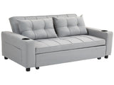 Two-Seater Pull-Out Sofa Bed - Light Grey T3398P344482