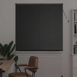 Venetian Blind Black 175 x 135 cm 25 mm Aluminium 42006154