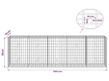 Gabion with 5 mm Wire and 5x10 cm Mesh 250x50x100 cm 3464735