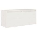 TV Cabinets 2 pcs White Solid Wood Pine 3100110