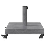 Outdoor Umbrella Base Dark grey wood look 45 x 45 x 31.5 cm 42010006