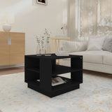 Coffee Table Black Engineered wood Small Coffee Table Square 810290