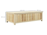 172 Litre Outdoor Storage Box, Wooden terrace Box Garden Storage Container, Natural T3398P555138